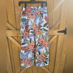 Floral Wide Leg Pants